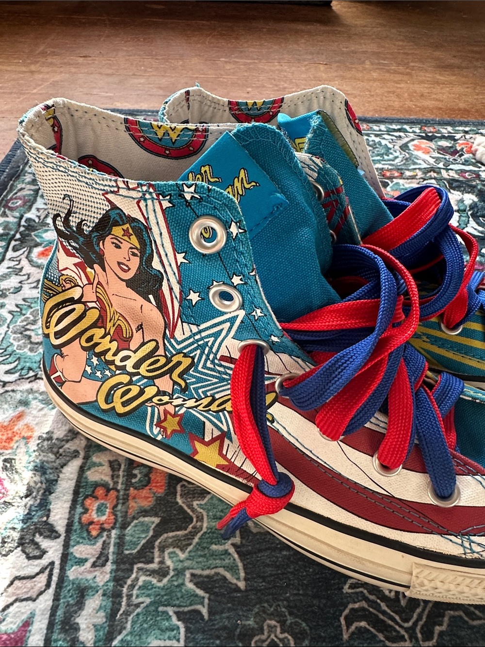 Converse Chuck Taylor All-Star Hi 'Wonder Woman' Shoes Size 6 Men/8 Women